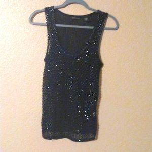 Sequins Sparkly black tank top. 2 items for 30% off